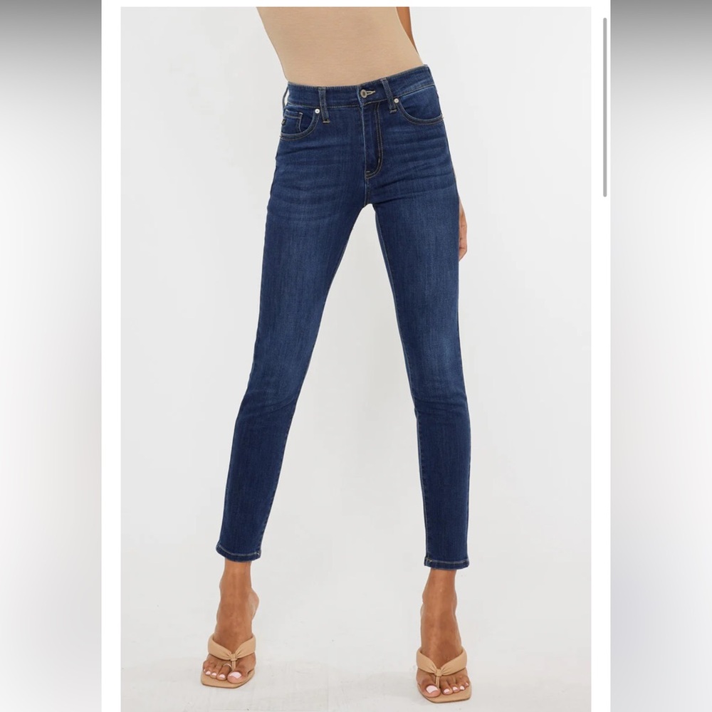 Vici Kancan Bennie High Rise Medium Wash Super Skinny Jeans New